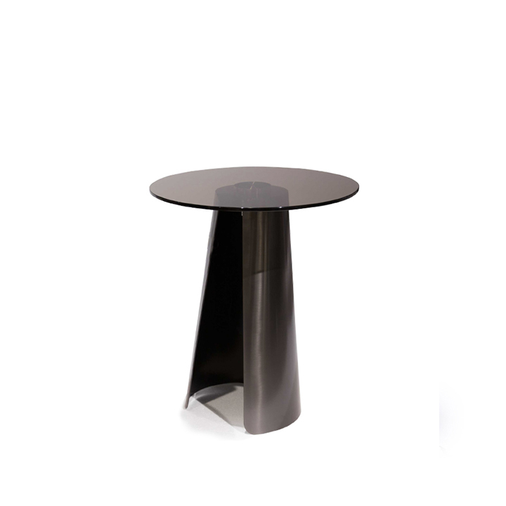 VIDRIO-0.5-SIDE-TABLE-A65012X.jpg Vidrio Side Table - 0.5 Stainless Brown - Image 1