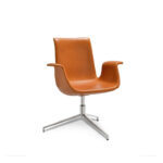 Vitruvio Office Chair H.86 Brown Leather