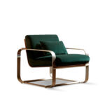 Vostra Lounge Chair Dark Green Fabric