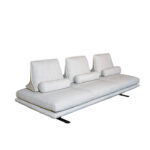 Wellsford 3 Seater Sofa White Fabric