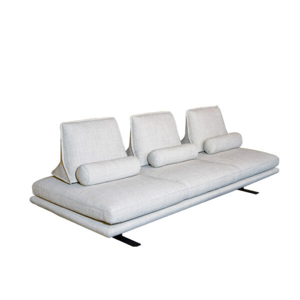 Wellsford 3 Seater Sofa White Fabric