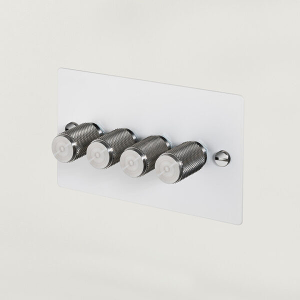4G Dimmer / White / Steel