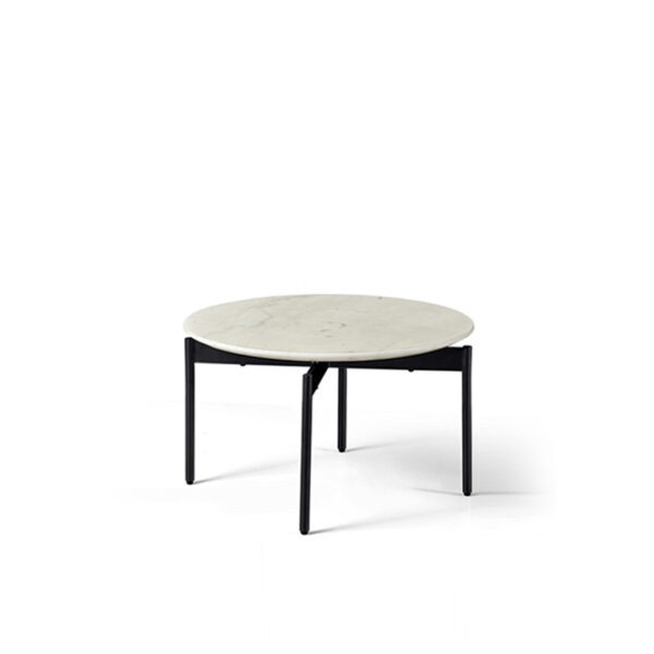 Woodward Round Coffee Table - 0.6 Metal Marble