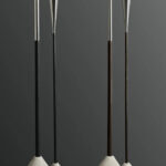 Stainless Steel Outdoor Garden Torch Orchos Silver Hardwood - Image 4