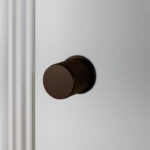 Door Knob / Cross / Smoked Bronze