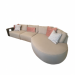 Falcone Sofa Greige Fabric