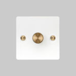 1G Dimmer / White / Brass - Image 2