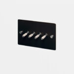 4G Toggle Switch / Black / Steel