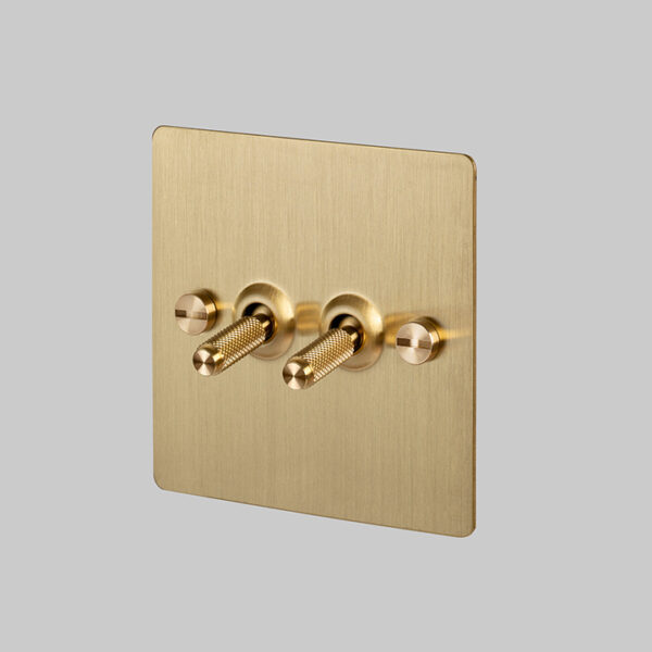 2G Toggle Switch / Brass