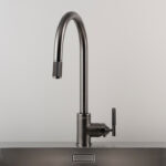 Kitchen Taps / Mixer With Pull Out Spray / Linear / Gun Metal - Image 3