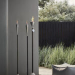 Stainless Steel Outdoor Garden Torch Orchos Silver Hardwood - Image 3