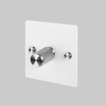 1G Dimmer / White / Steel