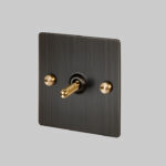1G Toggle Switch / Smoked Bronze / Brass
