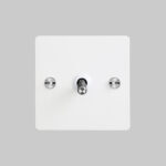 1G Toggle Switch / White / Steel