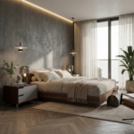 Kestrel Bed Side Table - Left Dark Walnut - Image 4