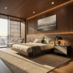 Kestrel Bed Side Table - Right Dark Walnut - Image 2