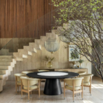 Elfo Dining Table - 1.5 Oak Wood Marble - Image 3