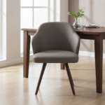 Aspen Dining Chair Dark Walnut Fabric - Image 2