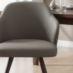 Aspen Dining Chair Dark Walnut Fabric - Image 3