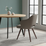 Aspen Dining Chair Dark Walnut Fabric - Image 4