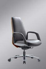 AUREX Executive Chair - Brown Grey - Image 3