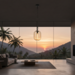 Far Pendant Lamp - SML - Clear, Grey, Smoke or Amber Glass - Image 3