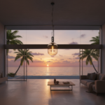 Far Pendant Lamp - SML - Clear, Grey, Smoke or Amber Glass - Image 2