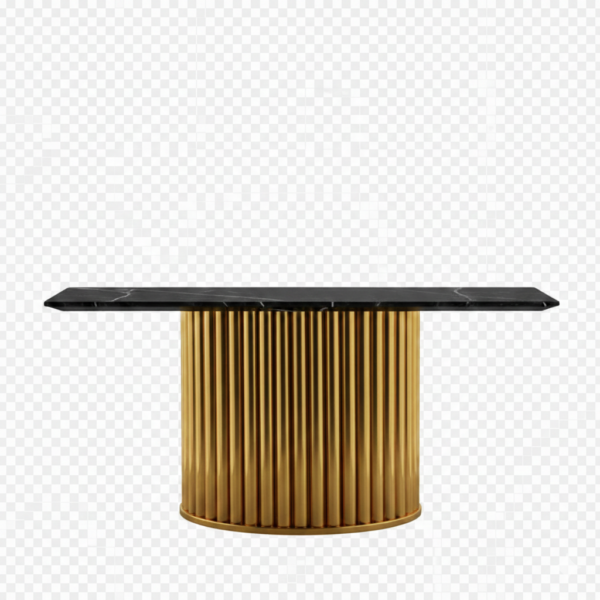 Aphra Console Table Stainless White