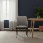 Hazleton Armrest Dining Chair - A1 Grey Fabric - Image 3