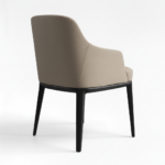 Matthew Dining Chair Beige Fabric - Image 2
