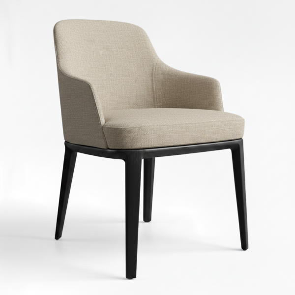 Matthew Dining Chair Beige Fabric - Fabric