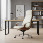 Potenza Office Chair Beige Half Leather - Image 2