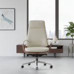 Potenza Office Chair Beige Half Leather - Image 4