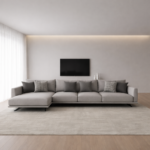 Ragoli Sofa Set Fabric Dark Grey - Image 3