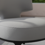 Rios Lounge Chair Light Grey Fabric - Image 3