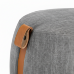 Sarnia Pouf Small Grey Fabric - Image 2