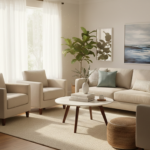 Tiverton Round Coffee Table White Marble - Image 3