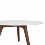 Tiverton Round Coffee Table White Marble - Image 2