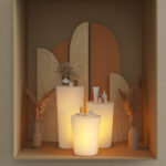 Trapezoid Display with Integrated LED