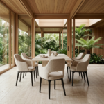 VALENO Dining Chair - Wood Base - Image 2