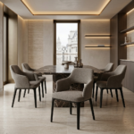 VALENO Dining Chair - Wood Base - Image 3
