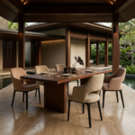 VALENO Dining Chair - Wood Base - Image 5